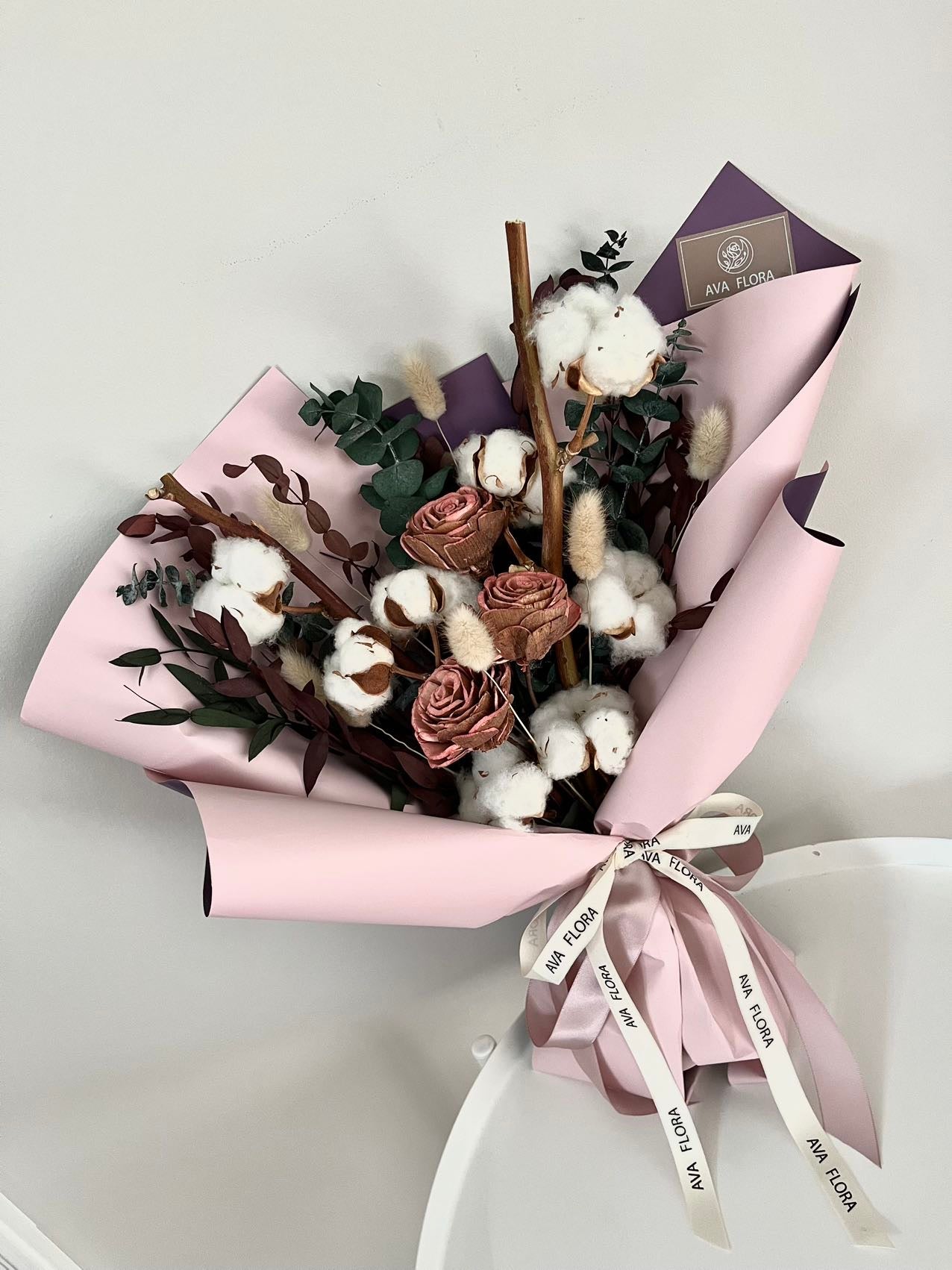 Preserved Cotton Bouquet 棉花花束